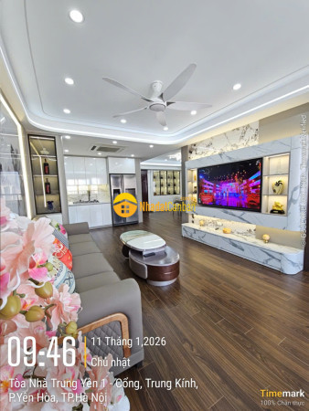 Bán căn hộ chung cư trung yên 1 căn góc 125m 4pn 3wc full nội thất xịn xò 3 ban công thoáng view đẹp